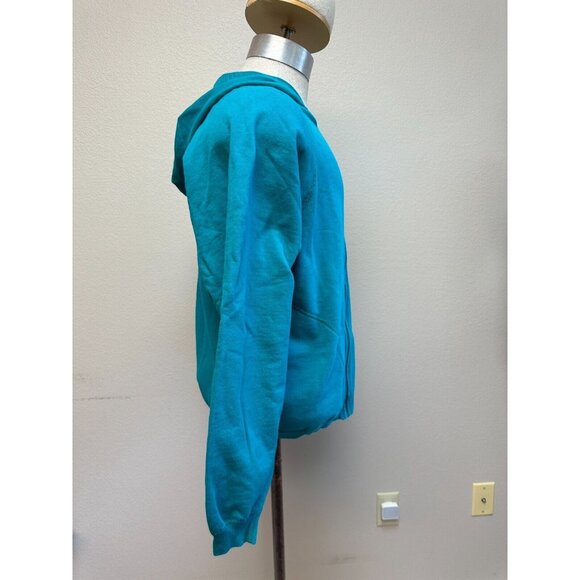 Hanna Andersson Women's Blue Hooded Zip Jacket Sweatshirt Size Small - Picture 4 of 14